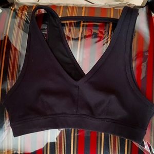 Black alo yoga ribbed bra